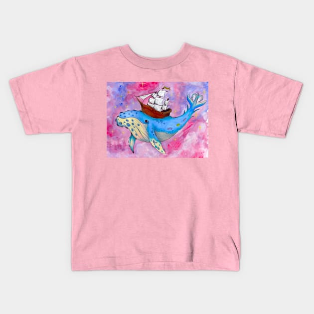 Big Blue Kids T-Shirt by Art of V. Cook